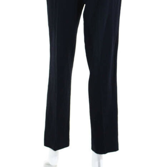 Escada Blue Wool Pleated High Rise Dress Pants 34 - Picture 5 of 8